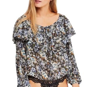 Free People 'Say It To Me' Floral Bodysuit, Medium 💐
